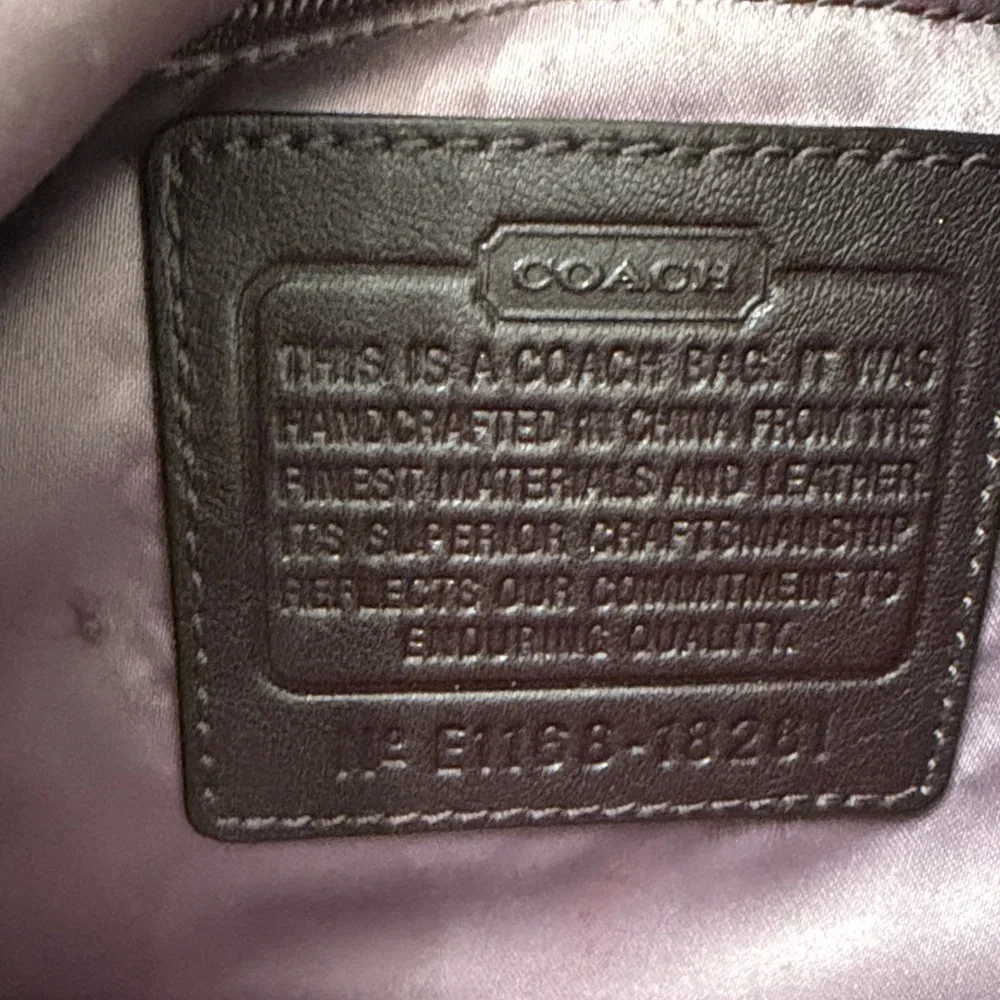 Coach Plum Jacquard Hobo Bag with Gold Hardware - Picture 7 of 16